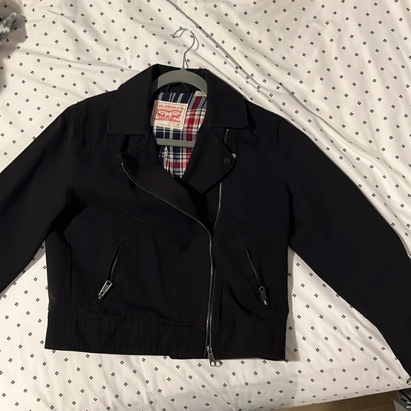 Levi’s black motorcycle jacket size M - Picture 1 of 4
